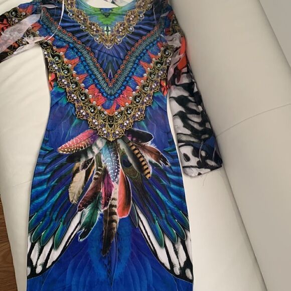 Chesley Open Back Long Sleeve Mini Dress Size S - Picture 10 of 12